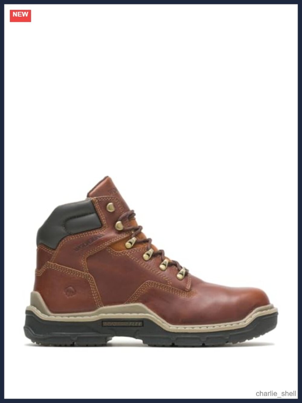 Men's Full Grain Leather DuraShocks Work Construction Boots